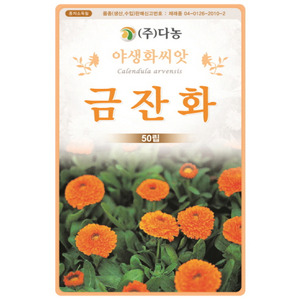 금잔화씨앗-50립(약3ml)/야생화꽃씨앗