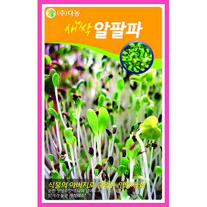 새싹알팔파씨앗 12g(약20ml)/새싹채소씨앗